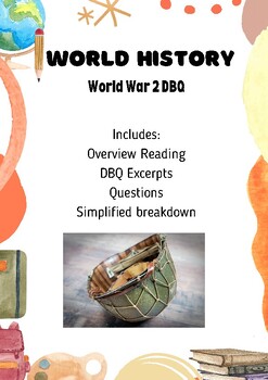 Preview of World History: World War 2 (WW2) DBQ