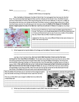 Preview of World History: World War II Victory in Europe Day