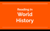 World History World War One unit readings