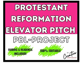 Preview of World History and Geography II (1500-Present):Reformation Elevator Pitch Project