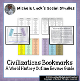 World History or Civilizations Bookmarks Course or Class O