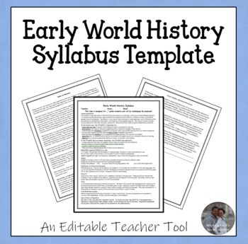 Preview of World History or World Studies Syllabus (General Level Classes)