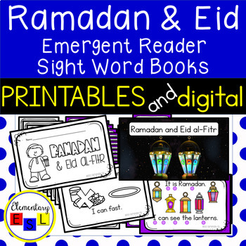 Preview of World Holiday Ramadan & Eid al-Fitr Emergent Reader Sight Word Books