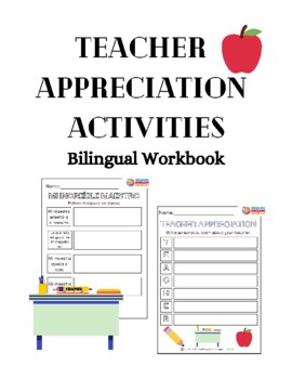 Preview of World International Teacher's Day Elementary Writing Prompt English Spanish card