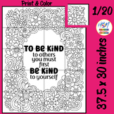 World Kindness Day Collaborative Classroom Poster - Be Kin
