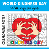 World Kindness Day Collaborative Poster Art Coloring page,