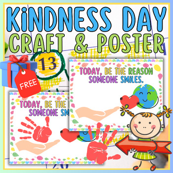 World Kindness Day Craft- Poster | World Kindness Day Handprint Art ...