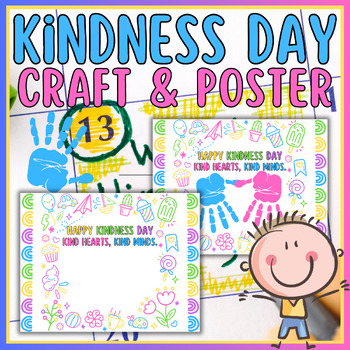 World Kindness Day Craft- Poster | World Kindness Day Handprint Art ...