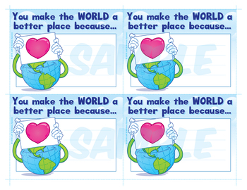 Preview of World Kindness Day Note Cards