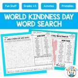 World Kindness Day Word Search Activity Puzzle Worksheet |