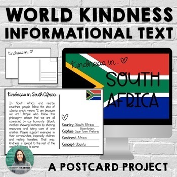 Preview of World Kindness Informational Text | Print & Digital | Distance Learning