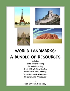 Preview of World Landmarks, A Bundle of Resources!