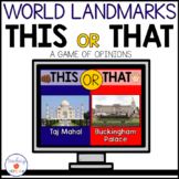 World Landmarks This or That Game | Printable and Digital