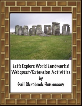 Preview of World Landmarks! Webquest