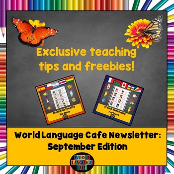 Preview of World Language Cafe Newsletter (September Edition)