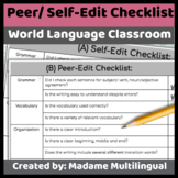 World Language Self and Peer Edit Checklist