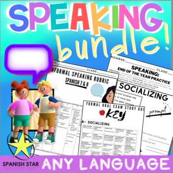 Preview of World Language Speaking - Bundle - Rubrics Included
