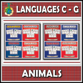 Preview of World Languages (C-G) - Animals