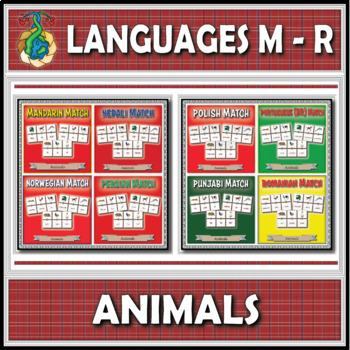 Preview of World Languages (M-R) - Animals