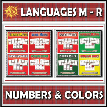 Preview of World Languages (M-R) - Numbers and Colors