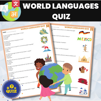 Preview of World Languages Quiz | World History and Geography Quiz