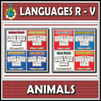 Preview of World Languages (R-V) - Animals