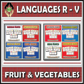Preview of World Languages (R-V) - Fruit and Vegetables