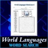 World Languages Word Search Puzzle