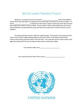 world leader research project