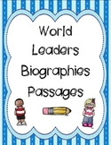 World Leaders Biographies Passages Bundle