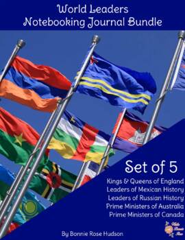Preview of World Leaders Notebooking Journal Bundle