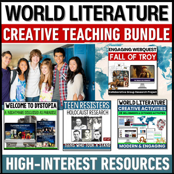 Preview of World Literature Activities Curriculum - 10th Grade English Resources English II