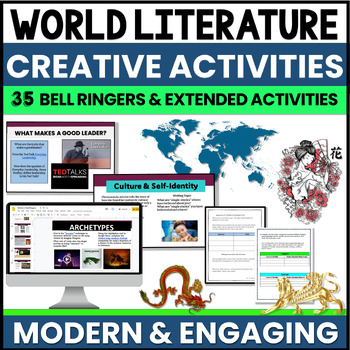 Preview of World Literature Bell Ringers | World Lit Activities for 10th Grade English
