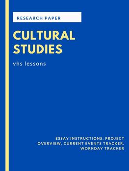 Preview of World Literature: Cultural Studies Research Project