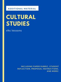 Preview of World Literature: Cultural Studies Research Project [ADDITIONAL MATERIALS]