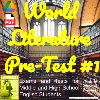 Preview of World Literature Pre-Test: Focus on Ancient Literature Test Prep ELA