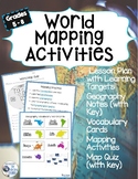 World Map Activities with Continents and Oceans
