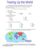 World Map Activity--- "Tearing up the World!"