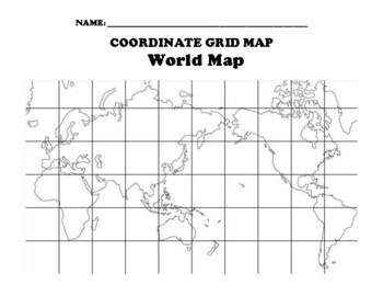 world coordinate map teaching resources teachers pay teachers