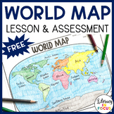 World Map Activity and Assessment | Free | Printable & Digital
