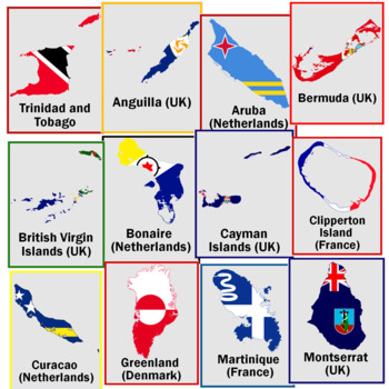 World Map Posters | 45 North American Flag Map Geography Posters ...