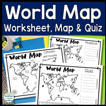 Oceans And Continents Worksheets Teaching Resources Tpt