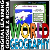 World Map and Geography DIGITAL Cards Bundle | Google Clas