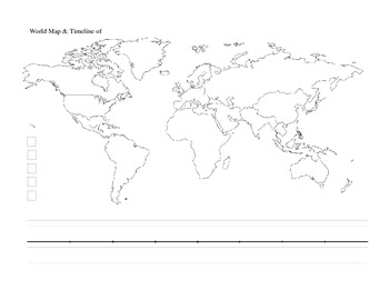 Preview of World Map with Timeline