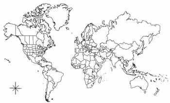 World Map Outline Teaching Resources Teachers Pay Teachers