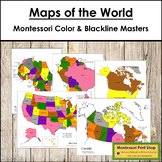 Montessori Maps Of The World Bundle - World Geography