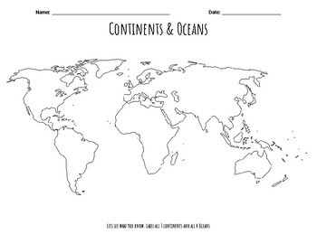 World Maps - Continent, Oceans, Climate Zones and Time Zone Maps