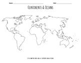 World Maps - Continent, Oceans, Climate Zones and Time Zone Maps