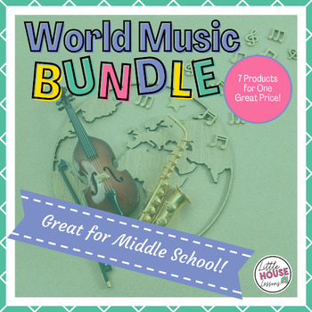 Preview of Music Around the World Bundle - Activities | Drumming | Sub Plans