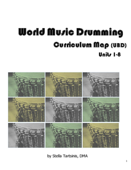 Preview of World Music Drumming Curriculum Map